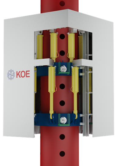 Double-Moving Ring Beam Hydraulic Pin Jacking system